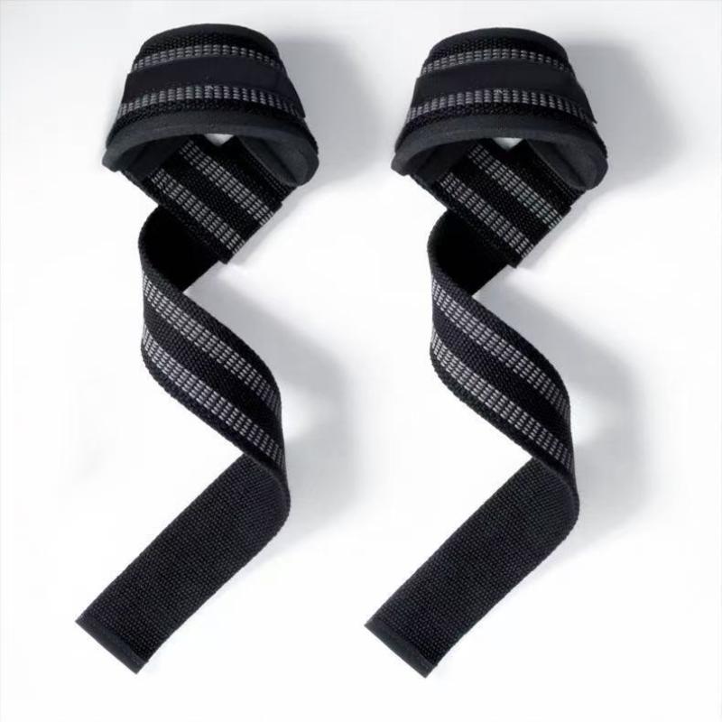 Gym Sports Anti-Slip Wrist Bands 1 Pair Durable Weight Lifting Wrist Straps for Pull Up Home Workout Training