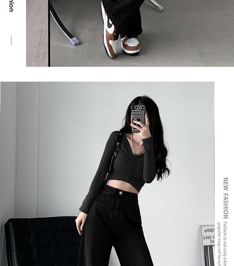 Women's Retro High-Waist Loose Skinny Jeans - Spring/Summer Drape Pants