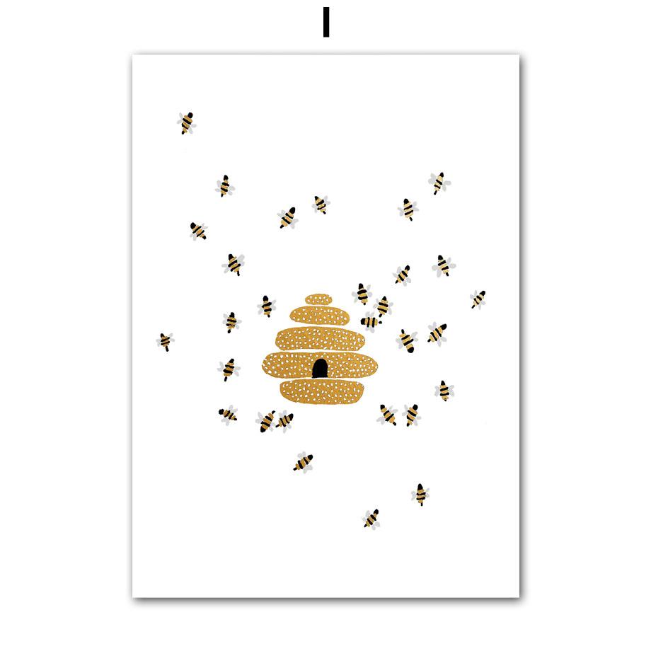 

Леопардовый медведь, лиса, кролик, лебедь, детская, скандинавский плакат с принтом, абстрактное животное, настенная живопись, холст, картины, декор для детской комнаты A4 21X30cm No Framed