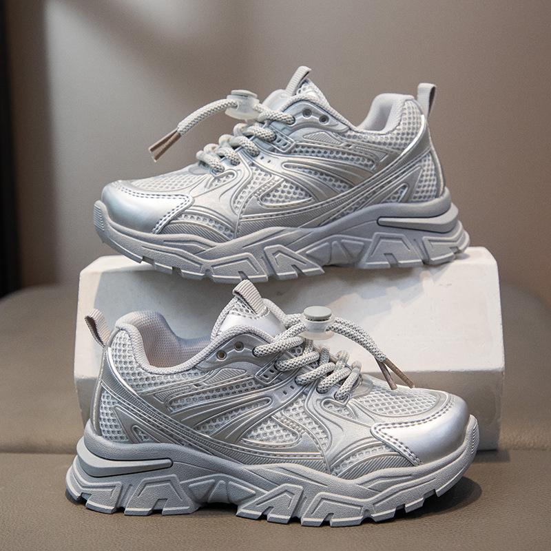 

Children s sports shoes Boys shoes Spring and autumn mesh breathable children s shoes Girls dad shoes Soft-soled casual running shoes 26