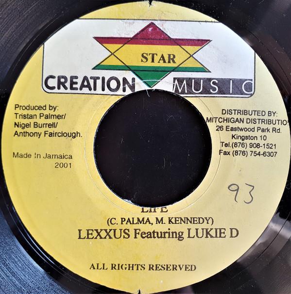 

7inch Record LEXXUS, LUKIE D - Life NONE Creation Star M 2001 Jamaica Reggae, Ska & Dub Used