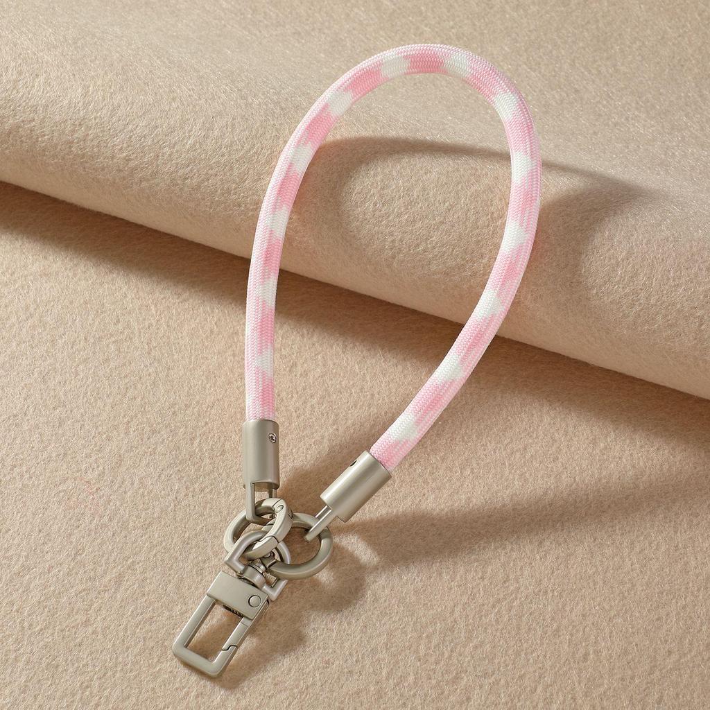 Kerngefülltes Nylon-Paracord-Handy-Lanyard mit Perle, Metallschnalle, Strapazierfähiges und Vielseitiges Armband