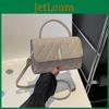 Chic Pu Leather Quilted Handbag Trendy Korean Style Small Square Bag For Women