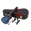 1/12 Scale Guitar with Stand and Case Musical Gift Instrument for Ornaments