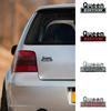 Königin Edition 3D Aufkleber 2 Stück Metall 3D Wasserdichte Stoßstangen-Aufkleber Königin Edition Metall Auto-Emblem für LKW SUVs Motorrad