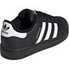 Adidas Originals Superstar 2 Cushioning Low top Kids' Skateboarding Shoes Black Children Aged 3 7 Years Old JH9981