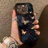 G-Glow In the Dark B-butterfly  Phone Case For iPhone 17,16,15,14,13,12,11 Plus,Pro Max,XS,Colored Silver Plated Inside Cover