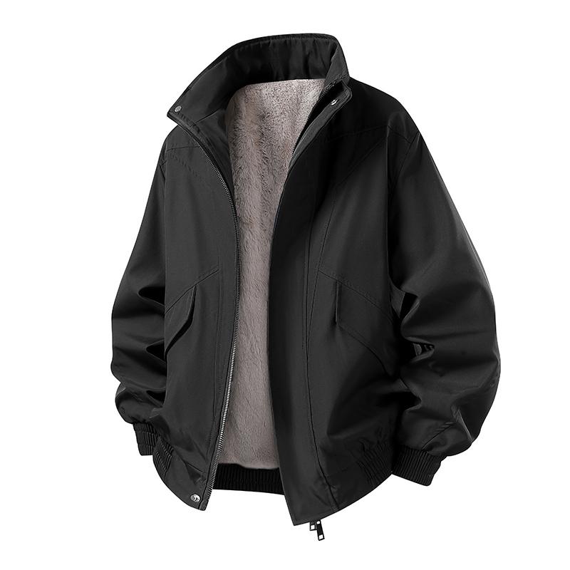 Giacca Casual Uomo Casual Monocolore Giacca con Collo Rialzato Giacca Uomo