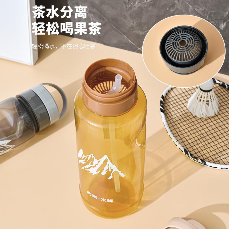 1PC Large Capacity 3500ml Anti Explosion Plastic Water Bottle Portable Outdoor Sports Cup With Handle Tea Strainer Durable Water Jug Search Tags KTY