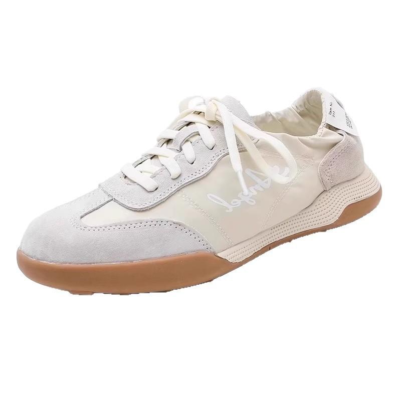 Scarpe bianche con plateau da donna scarpe per l'allenamento morale 2025 nuove scarpe estive celebrità di Internet versatili super popolari scarpe Forrest Gump scarpe da ginnastica casual