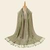 Classic Ethnic Style Jacquard Cashew Polyester Long Scarf with Literary Retro Women's Versatile Scarf Fashionable Elegant Shawl