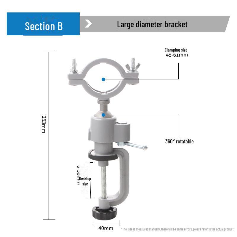 Menghină rotativă multifuncțională din aliaj de aluminiu și suport pentru mini burghiu electric