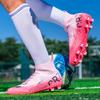Pink Soccer Shoes Men Kids Professional Society Original Football Boots Outdoor Non-Slip Futsal Trainning Sneakers Size 33-46