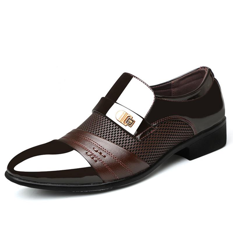 New Men's Shoes Business Formal Men's Leather Shoes Large Size British Casual Shoes Men's Footwear