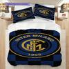 Biancheria da letto con stemma Inter Milan su sfondo blu (1 * copripiumino + 2 * federa, senza nucleo) Copripiumino e federa regalo di Natale compleanno