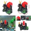 Aquarium Ornament Rock Mountain Stone Cave Decorations Small Terrain Scenery X3UC