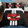 3pcs Al Ahly FC Printed Bedding Set Duvet Cover Closure Includes 1 Duvet Cover & 2 Pillowcases Bedding Sets Home Decor Gifts