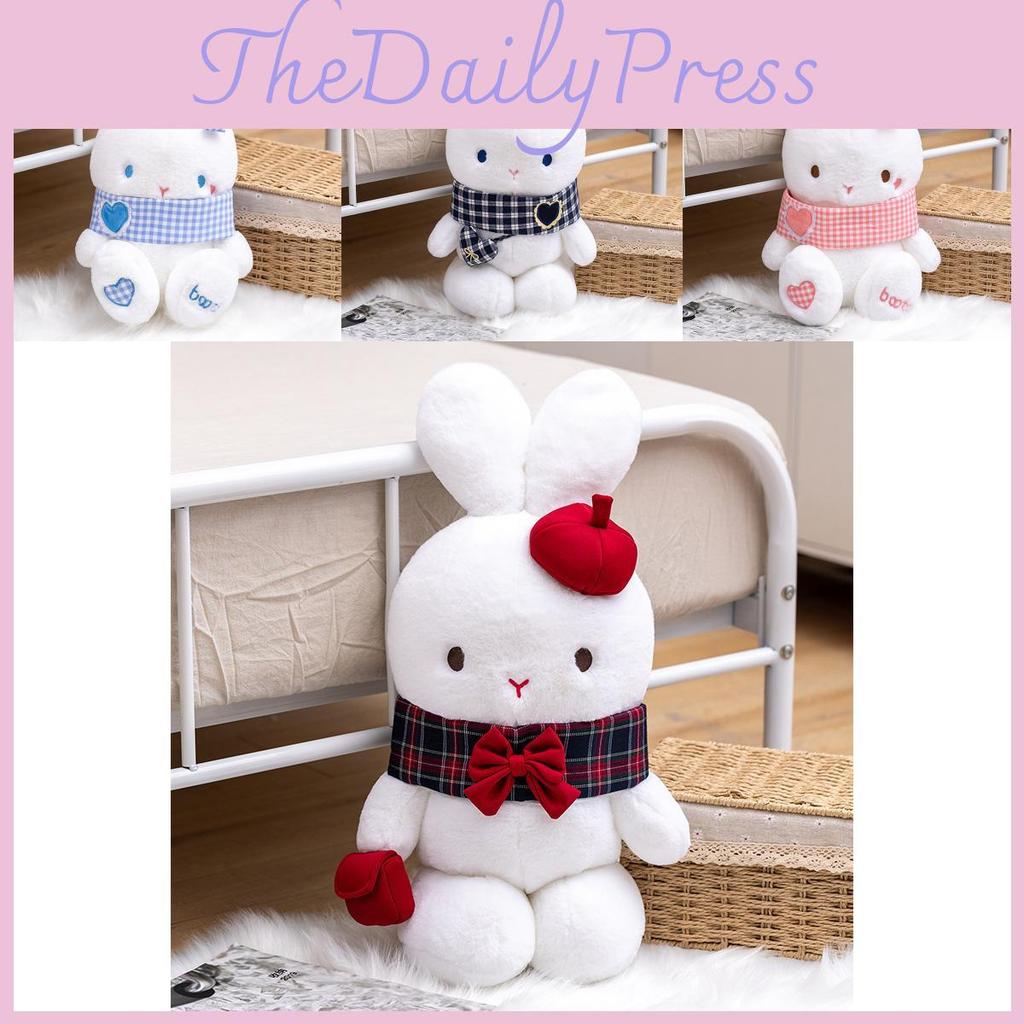 Charming Rabbit Plush Cushion Toy With Short Plush Material Ideal For Gifts Collectibles And