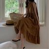 New Arrivals Open Run Women Classic Pintuck Sleeveless Long Kankkan Dress