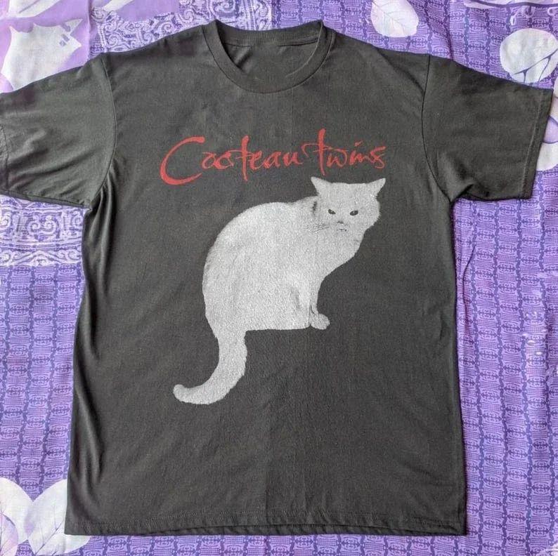 Cocteau Twins Band Y2k Vintage Tops Summer New Style Tshirt Crew Neck Tee Print Tshirt Summer Casual Loose Streetwear Unisex