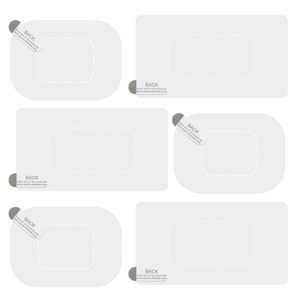 Dash Cam Windshield Sticker Static Sticker for Dash Cam 6pcs Weatherproof Windshield Camera Film
