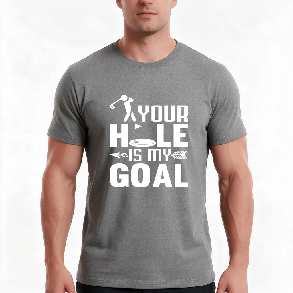 Your Hole Is My Goal Tshirt Summer Casual Cotton Tee Oversized Streetwear Tops Vintage Graphic Print Loose Fit Short Sleeve