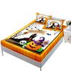 Halloween Three-Piece Set Funny Pumpkin Mattress, Mattress Cover, Mattress Protective Cover