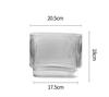 Simple Transparent Glass Striped Vase Bedroom Flower Arrangement Container Household Hydroponic Vase Wedding Art Home Decoration