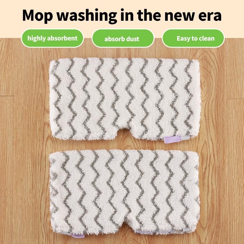 Reusable and Washable Replacement Mop Pad Offering Enhancing Absorption and Quick Dry Fabric Suitable for Steam Mops
