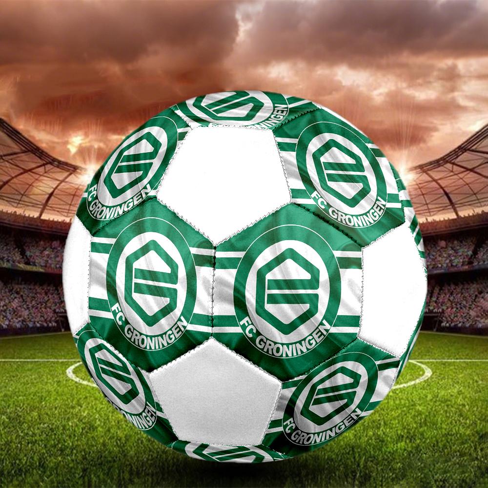 Groningen FC Soccer Ball, Colorful, Suitable for All Ages, Machine-stitched, PVC Material, Competition Grade, Durable and High Bounce