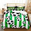 Soccer Ball Duvet Cover Set Colorful Soccer Fans Bedding Set Sports Theme Bedroom Decor for Boys Teens