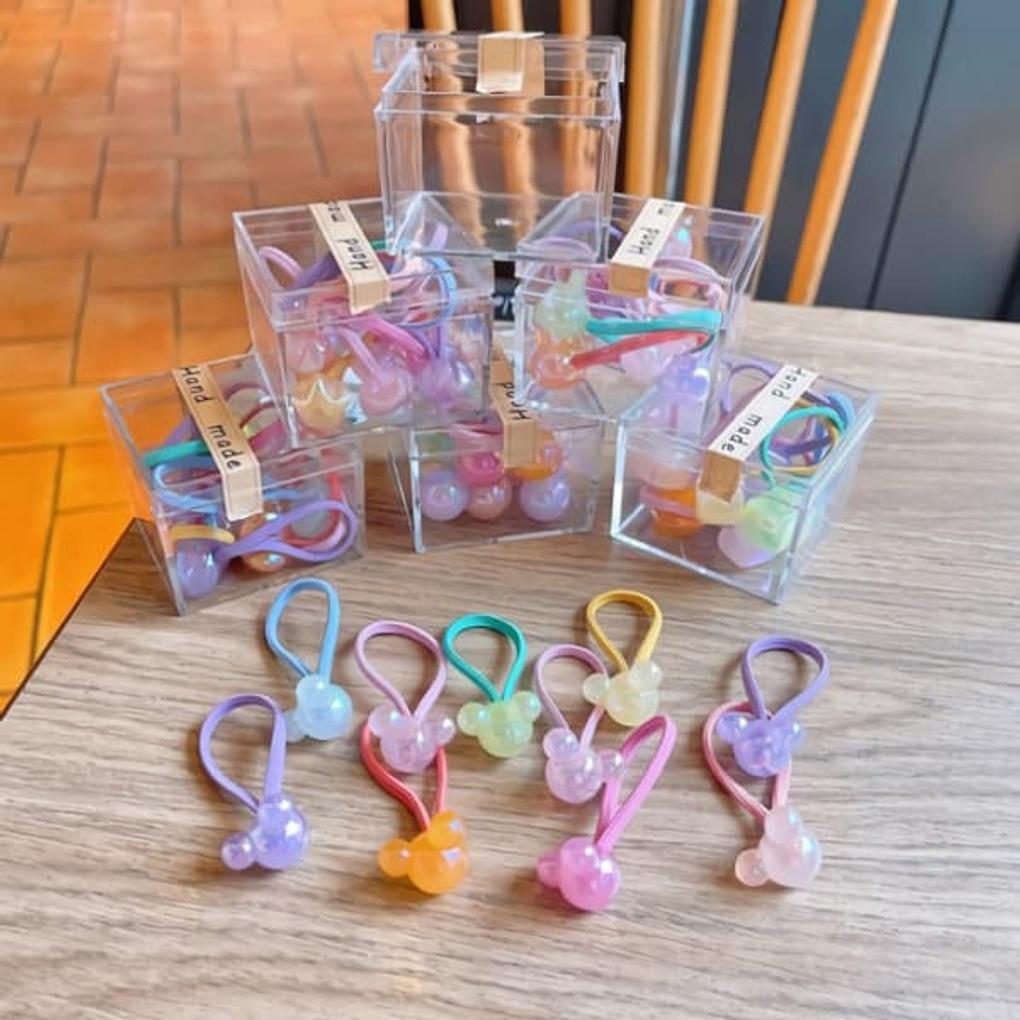 Women's Daily Translucent Hair Ties Set of 10