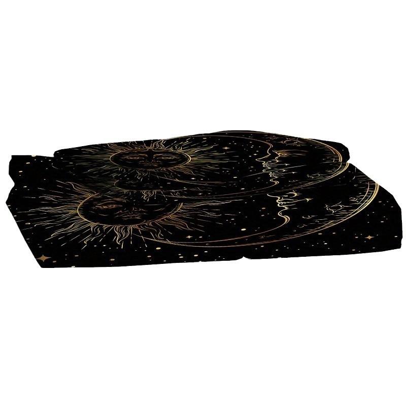 Bohemian Golden Moon Sun Print Duvet Set Bedding Kit