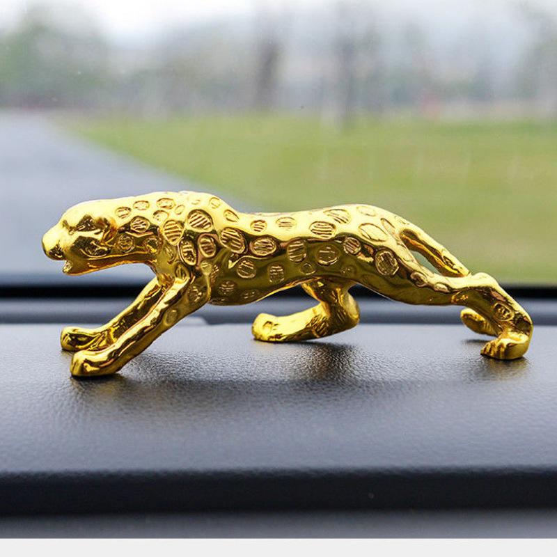 

Electroplated Leopard, bedroom, living room, office, porch home decoration ornament, high-end car decoration ornament