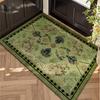 High-End Retro Green Door Mat: Cross-Border Entrance Carpet
