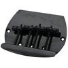 Musiclily Pro 19mm String Pitch Bass Bridge for Music Black 4-String Man,