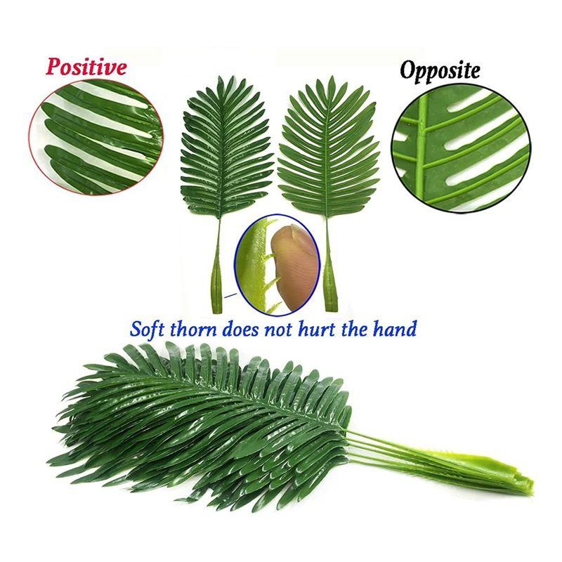 5 Pack Artificial Palm Plants Leaves Faux Turtle Leaf Imitation Leaf Artificial Plants