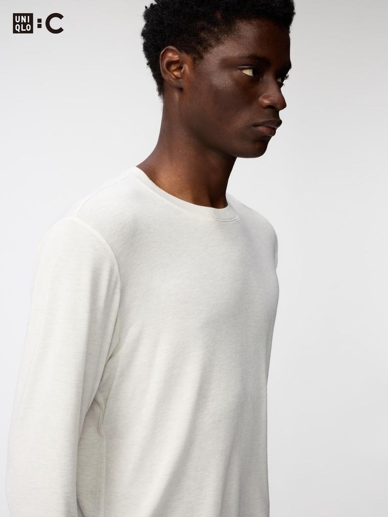 Uniqlo Men HeaTTech Cashmere Blend Long Sleeve T shirT