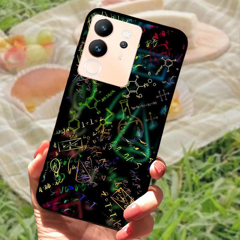 For Vivo V30 Lite Case Cover Silicone Soft Marble Black Bumper Funda Coque for vivo V2314 V30 Lite 5G Full Protective V30Lite