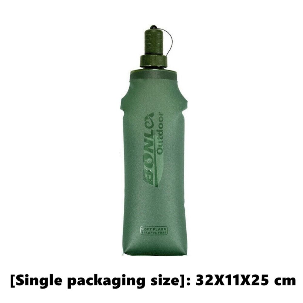 Modrý/Zelený Vodní Vak Přenosný TPU 250ml/500ml Skládací Vodní Kelímek Opakovaně Použitelné Vodní Vaky Venku