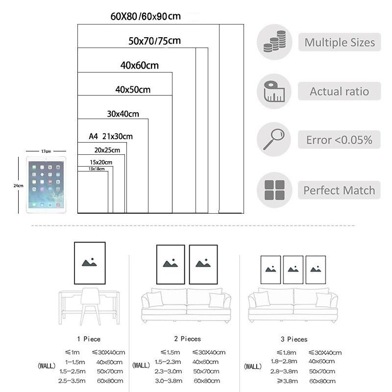 Canvas Poster Painting Nordic Decoration Golden Leaf Plants Print Wall Art Painting Decorative Pictures Wall Paintings for Living Room Home Decor