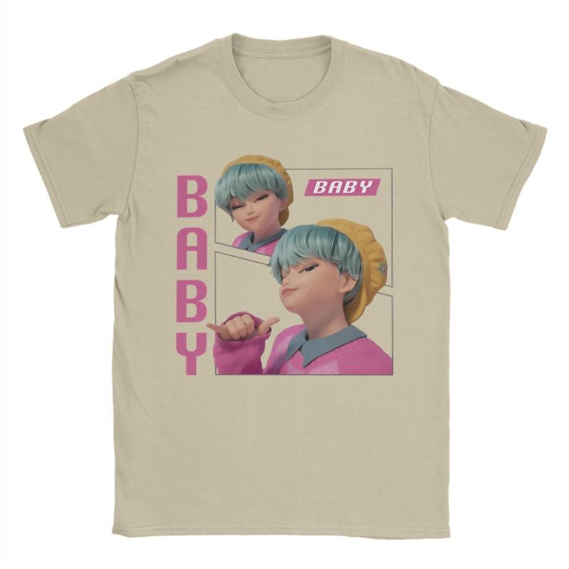 Baby Saja Kpop Demon Hunters Cotton T-Shirt For Couple Summer  Street Style T-Shirts O Neck Tees Oversized Dropshipping Clothing