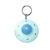 LED Light UFO Keyring Ornament Spaceship Model Keyring Creative Flying Disc Keychain  Jewelry Gift