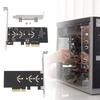 NVMe M Key PCIe Converter Card For Drive Installation Easy Tool Less and Heat Dissipation Compatibles Multiple Systems