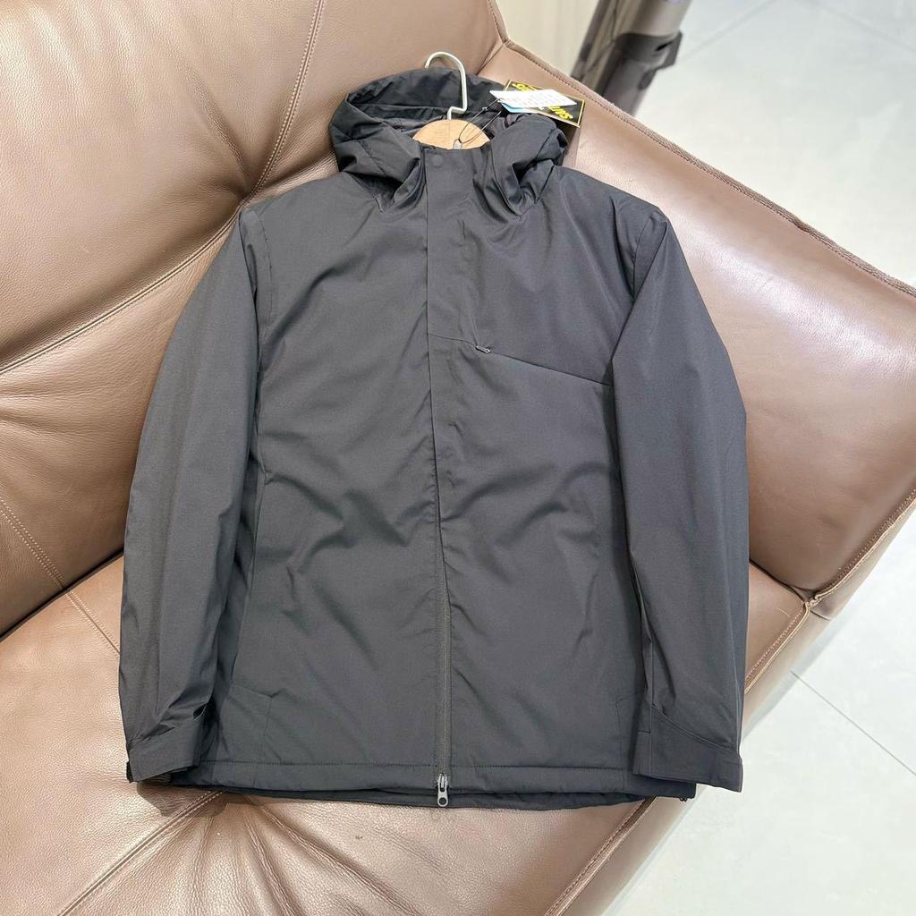 Men's Winter Outdoor Windproof Waterproof Lightweight Hooded Cotton Jacket with Double Zipper and Temperature-Locking Warmth.