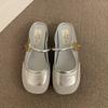 Flat-bottomed Xiaoxiang bag head half slippers women's shoes wear new summer Mary Jane half tray sandals