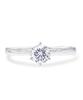 LEGAN Silver Ring with Cubic Silver Size 13 Engagement Wedding Made In Japan Zirconia, 0.3ct, Proposal, 925, Ring, Ring, Women's,