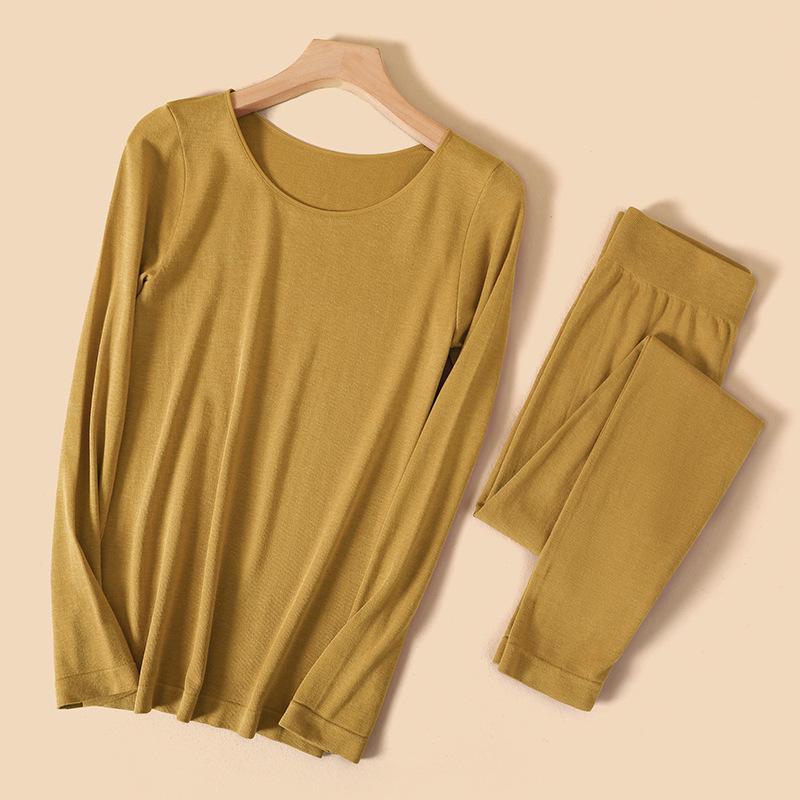 Women's Thermal Wool Underwear Set for Autumn/Winter - Warm, Lightweight, and Comfortable