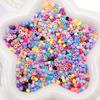 300pcs 4mm Acrylic Short Tube Beads Solid Color Seed Beads Accessories For DIY Jewelry Making