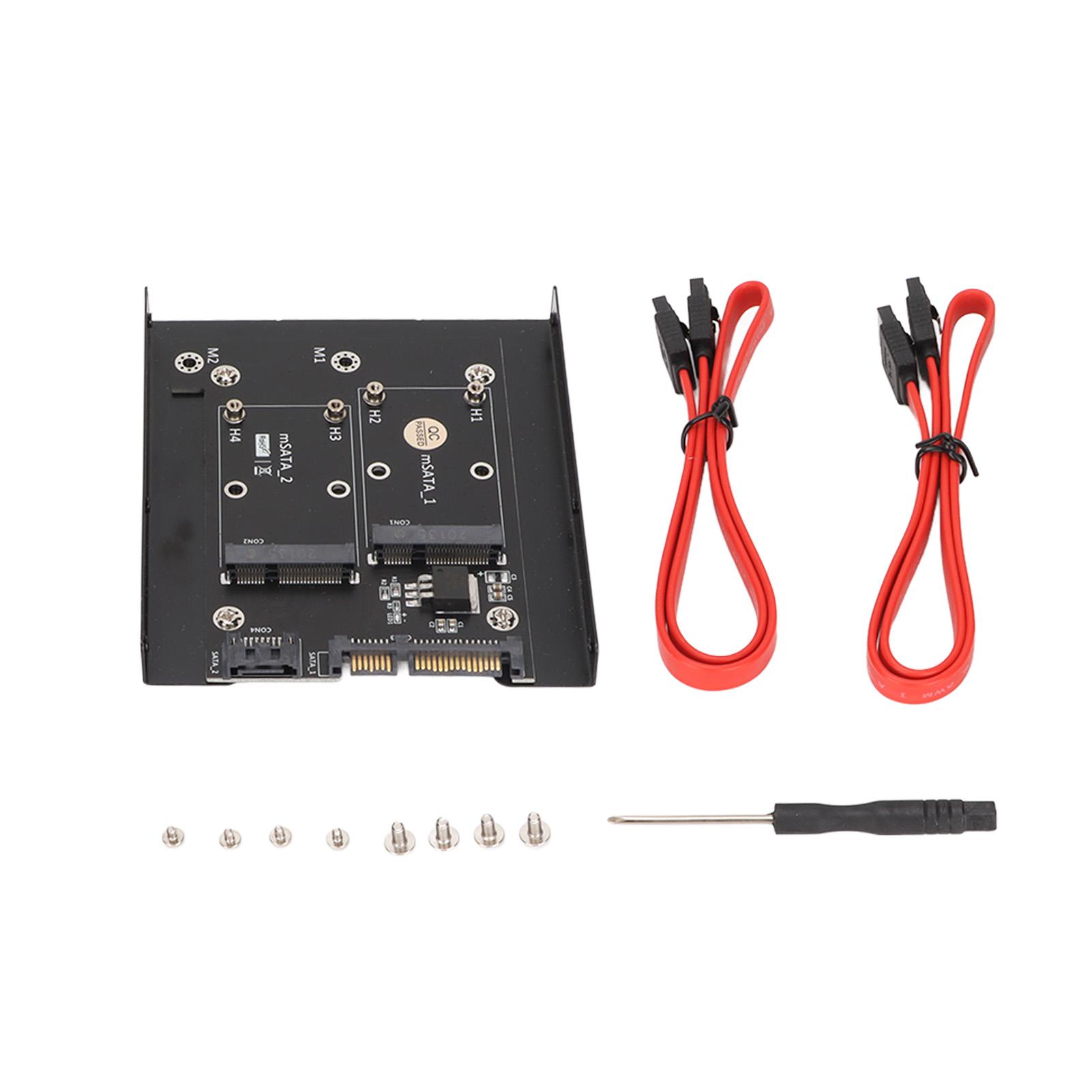 

Адаптерна карта Dual MSATA SSD для Dual SATA3 Швидкісний конвертер швидкості читання Комп ютерні аксесуари